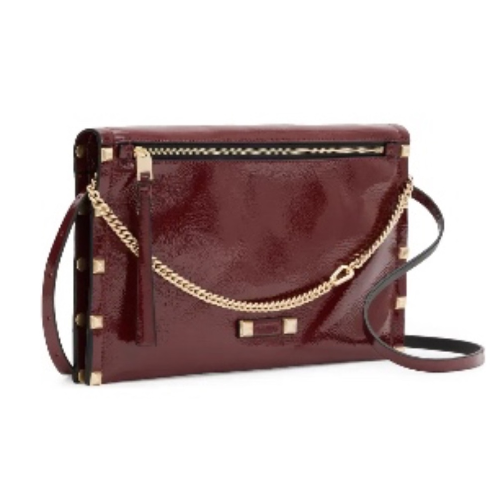 All Saints Burgundy Crossbody Bag